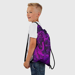 Рюкзак-мешок Abstract purple, цвет: 3D-принт — фото 2