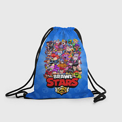 Рюкзак-мешок BRAWL STARS ВСЕ ПЕРСОНАЖИ, цвет: 3D-принт