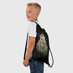 Рюкзак-мешок Billie Eilish Black Art, цвет: 3D-принт — фото 2