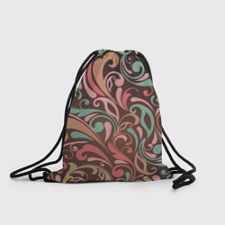 Рюкзак-мешок Узор хохломы, цвет: 3D-принт