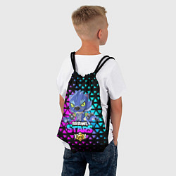Рюкзак-мешок BRAWL STARS LEON ОБОРОТЕНЬ, цвет: 3D-принт — фото 2