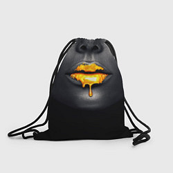 Рюкзак-мешок Мода: Губы, цвет: 3D-принт