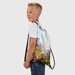 Рюкзак-мешок ГЕРОИ МЕЧА И МАГИИ, цвет: 3D-принт — фото 2