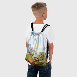 Рюкзак-мешок ГЕРОИ МЕЧА И МАГИИ, цвет: 3D-принт — фото 2