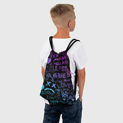 Рюкзак-мешок LIL PEEP LOGOBOMBING, цвет: 3D-принт — фото 2