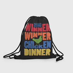 Рюкзак-мешок Winner Chicken Dinner, цвет: 3D-принт