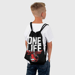 Рюкзак-мешок One Life Many Fight, цвет: 3D-принт — фото 2