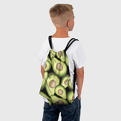 Рюкзак-мешок Avocado background, цвет: 3D-принт — фото 2