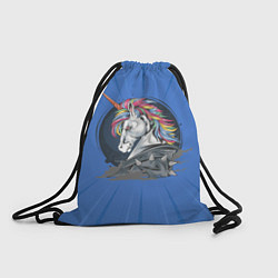 Рюкзак-мешок Единорог Rock, цвет: 3D-принт