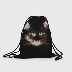 Рюкзак-мешок Зеленоглазый кот, цвет: 3D-принт