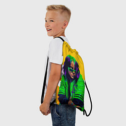 Рюкзак-мешок Green Eilish, цвет: 3D-принт — фото 2
