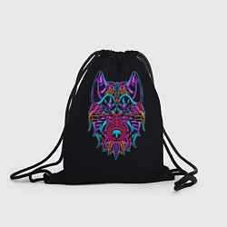 Рюкзак-мешок Волчара, цвет: 3D-принт