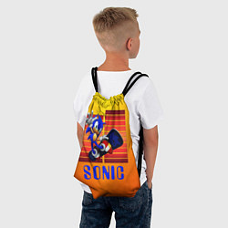 Рюкзак-мешок Sonic - Соник, цвет: 3D-принт — фото 2