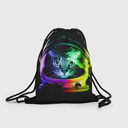 Рюкзак-мешок Кот космонафт, цвет: 3D-принт