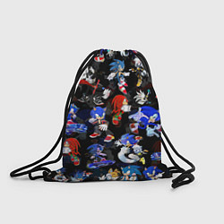 Рюкзак-мешок Sonic паттерн, цвет: 3D-принт