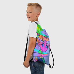 Рюкзак-мешок ЦВЕТНАЯ МУН, цвет: 3D-принт — фото 2