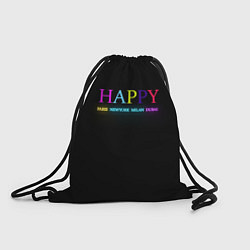 Рюкзак-мешок HAPPY, цвет: 3D-принт