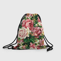 Рюкзак-мешок ЦВЕТЫ, цвет: 3D-принт