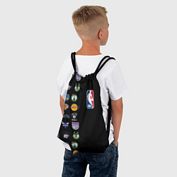 Рюкзак-мешок NBA Team Logos 2, цвет: 3D-принт — фото 2
