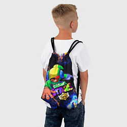 Рюкзак-мешок LEON BRAWL STARS COSMO, цвет: 3D-принт — фото 2