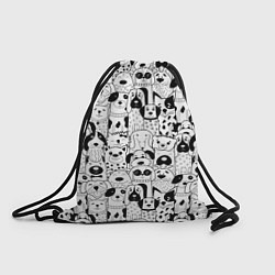 Рюкзак-мешок Собачки, цвет: 3D-принт