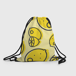 Рюкзак-мешок Лимончики, цвет: 3D-принт