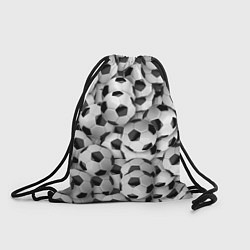Рюкзак-мешок Футбольные мячи много, цвет: 3D-принт