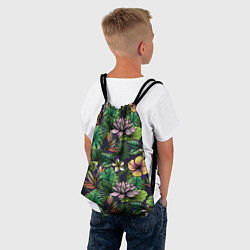 Рюкзак-мешок Летние цветы, цвет: 3D-принт — фото 2
