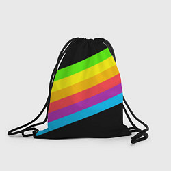 Рюкзак-мешок НЕОНОВЫЕ ЛИНИИ, цвет: 3D-принт