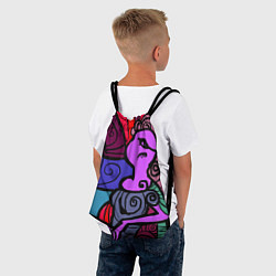 Рюкзак-мешок Девушка, цвет: 3D-принт — фото 2