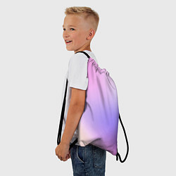 Рюкзак-мешок Светлый градиент розовый мода, цвет: 3D-принт — фото 2