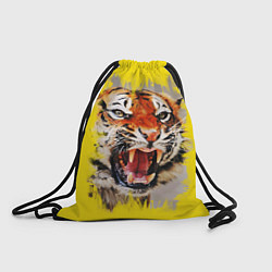 Рюкзак-мешок Оскал тигра, цвет: 3D-принт