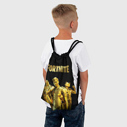 Рюкзак-мешок FORTNITE GOLD SQUAD, цвет: 3D-принт — фото 2