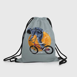 Рюкзак-мешок Космический велосипедист Z, цвет: 3D-принт