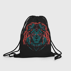 Рюкзак-мешок Лев на закате, цвет: 3D-принт