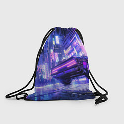 Рюкзак-мешок Cyberpunk city, цвет: 3D-принт