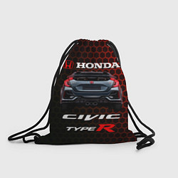 Рюкзак-мешок Honda Civic Type R, цвет: 3D-принт