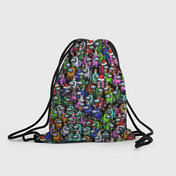 Рюкзак-мешок Among Us С Новым Годом!, цвет: 3D-принт
