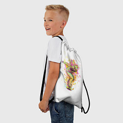 Рюкзак-мешок Сноуборд, цвет: 3D-принт — фото 2