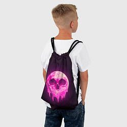 Рюкзак-мешок Розовая Луна, цвет: 3D-принт — фото 2
