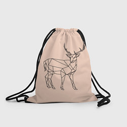 Рюкзак-мешок Олень, deer, цвет: 3D-принт