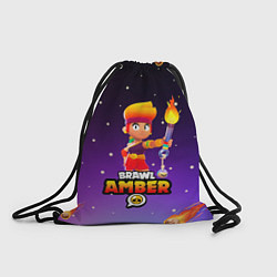 Рюкзак-мешок BRAWL STARS AMBER, цвет: 3D-принт