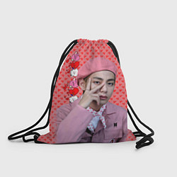 Рюкзак-мешок BTS Ким Тэ Хён, цвет: 3D-принт