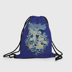 Рюкзак-мешок Девушка с черепами, цвет: 3D-принт
