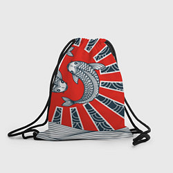 Рюкзак-мешок Карпы Кои, цвет: 3D-принт