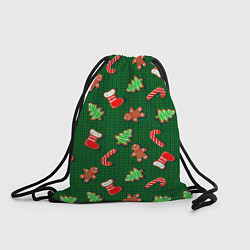 Рюкзак-мешок Новогодний Свитер, цвет: 3D-принт