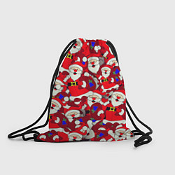 Рюкзак-мешок Дед Санта, цвет: 3D-принт