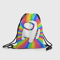 Рюкзак-мешок AMONG US - РАДУЖНЫЙ, цвет: 3D-принт