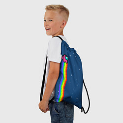 Рюкзак-мешок AMONG US - NYAN CREWMATE, цвет: 3D-принт — фото 2