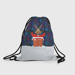 Рюкзак-мешок Санта в Трубе, цвет: 3D-принт